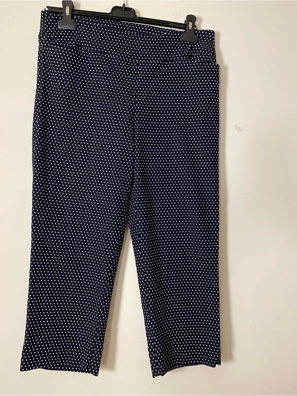 SC&CO Polka Dot Capri Pants - Navy and White